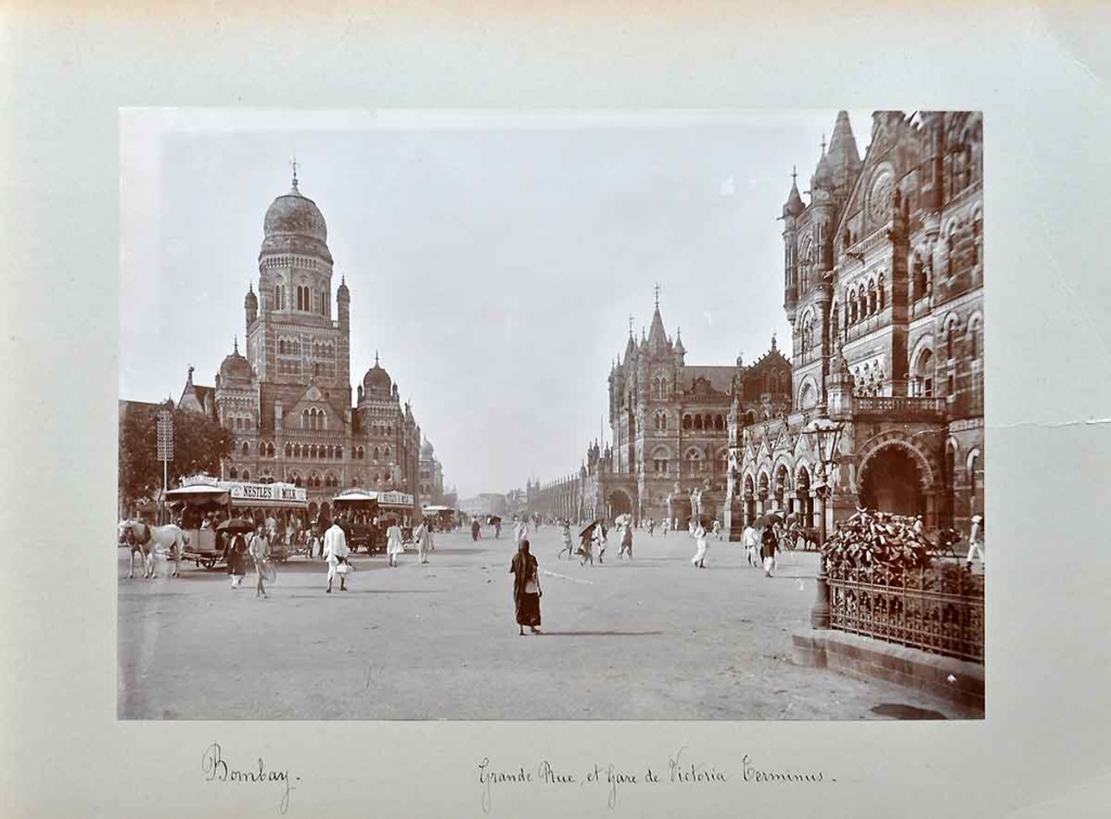 Magnificent View of Victoria Terminus & BMC Bombay, 1880 Photo