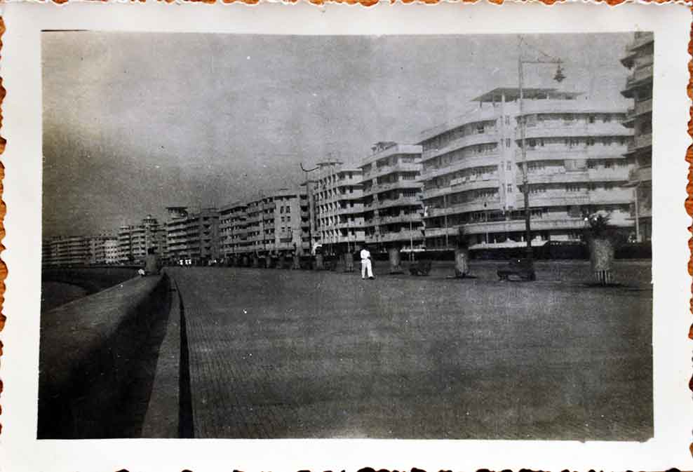 Art Deco Building's Construction Marine Drive Bombay, 1935 Photo