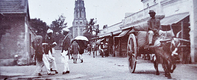 Commercial Street & View Of St Mary's Church Bangalore, 1900
