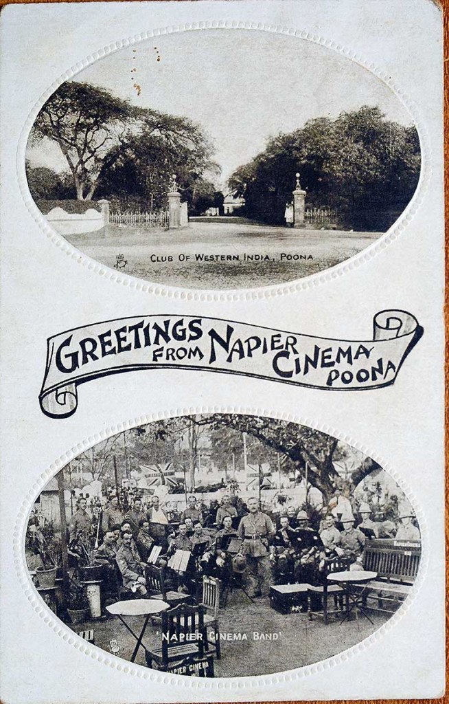 Napier Cinema Band & Club Of Western India, Poona, 1914 PC
